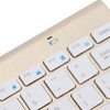 Keyboard Mouse Combo Wireless 2.4G USB Ultraslim Portable Ergonomic Wearproof