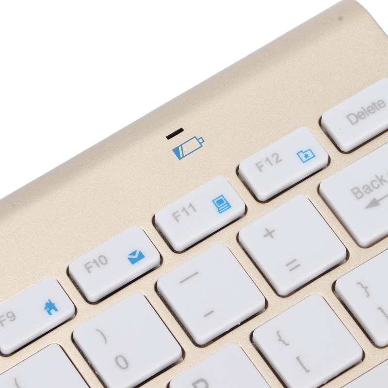 Keyboard Mouse Combo Wireless 2.4G USB Ultraslim Portable Ergonomic Wearproof