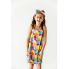 macaron+me Plush Spa Wrap and Towel Neon Smiles X Small,