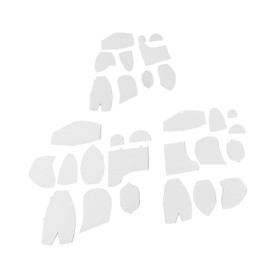 Fdit 30 Pcs Memory Bear Template Ruler Set Acrylic Acrylic Ruler Measuring Templates Patterns Decoration Acrylic for Decorative Platters, FDITVGNF3R4S7X