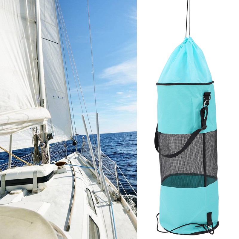 Boat Trash Bags Reusable Waterproof Portable Mesh Trash Bags for