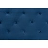 Baxton Studio Gregory Modern and Contemporary Navy Blue Velvet Fabric