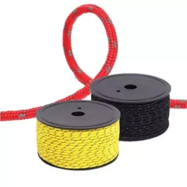 Zeissys 반사로프 자이시스 대용량 반사 스트링로프 다용도 끈 50M롤 [50미터롤 레드] Reflective Rope Zaisis Large Capacity Reflective String Rope Multi-Purpose Cord 50M Roll [50 Meter Roll Red]