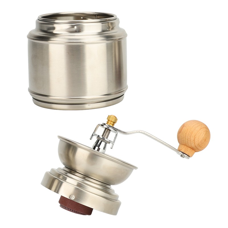 Manual Coffee Grinder Stainless Steel Solid Wood Hand Coffee Bean