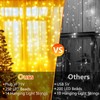 MAGGIFT Christmas Curtain Lights Indoor Outdoor, 252LED 2mx2m Window Fairy