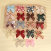 UUYYEO 24 Pcs Christmas Burlap Bows Checkered Bows Gingham Ribbon