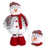 Retractable Standing Snowman Doll Toy Christmas Decoration for Birthday Festival