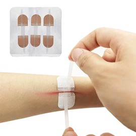 Emergency Wound Closures Adhesive Bandages, Zip Stitch Stickers for Camping, Survival & Household Gear, 3 Pcs (45 * 10mm, Skin)