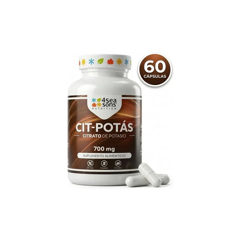 Seasons Nutrition Cit Potás Citrato Potasio 700 Suplemento Alimenticio Fórmula