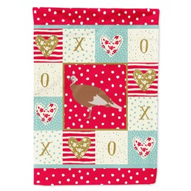 Caroline's Treasures CK5411GF Jersey Buff Turkey Hen Love Garden Size Outdoor-Flags, Multicolor