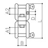 FregocS SW-XX-M8-4p Double Shackle Swivel, 0.3 inch (8 mm), Stainless