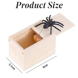 Spider Scare Prank Box,Spider in a Box Prank,Spider Prank Box Spider Prank Toys,Fake Spider Pranks Funny spider scare prank Box,Prank Spider Box Prank Party (1/Set),prank kit,joke box