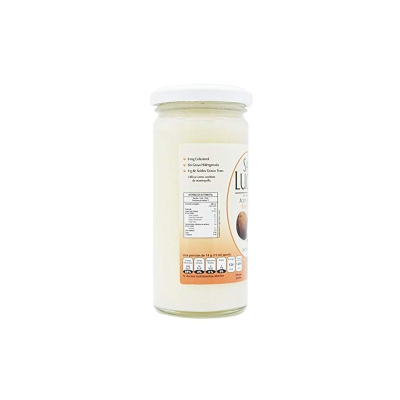 Aceite de Coco Extra Virgen. Comestible. 230 ml