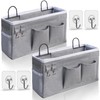 Kanrichu 2pcs Hanging Baskets for Organizing,Fabric Wall storage Basket,Wall Organizer