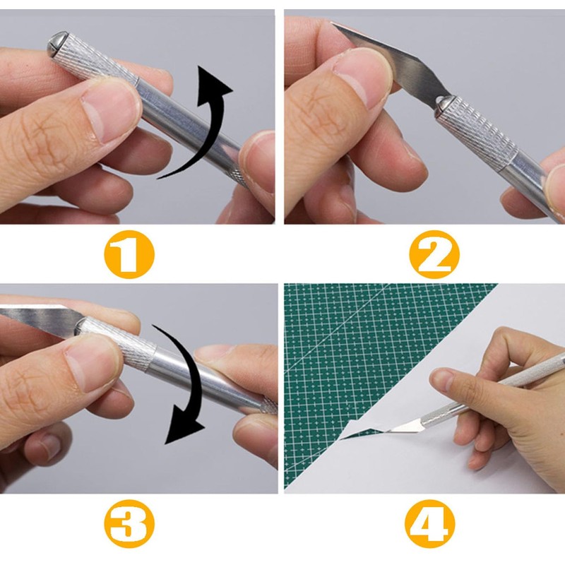Craft Knife Precision Hobby Knife Kit with 2 Exacto Knife