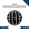 AQASKIN Water Polo Ball (Water Polo Ball, Black, Rubber, 1,