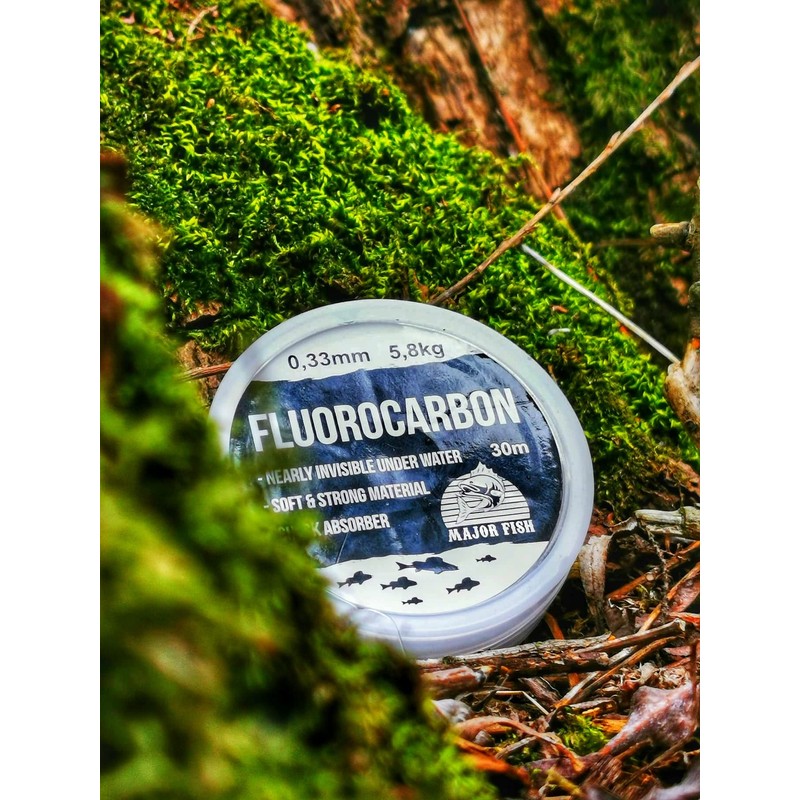 Major Fish 100% Fluorocarbon Leader Line 30 Metres Fluorocarbon Cord