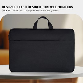 Portable Monitor Case 18.5 inch, Carrying Monitor Sleeve Bag Compatible with VisionOwl InnoView Upperizon Large Portable Monitor, Travel Padded Protective Case with Accessory Pocket