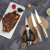 isheTao Knife Sets for Kitchen with Block, 15 Piece Kitchen