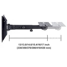 BIGalleons SPS-508 Speaker Wall Mount Stand, Rotatable Angle, Adjustable Swivel Tilt Speaker Mount Bracket, Home Surround Sound System 100 lbs Capacity (2 Packs, Black)