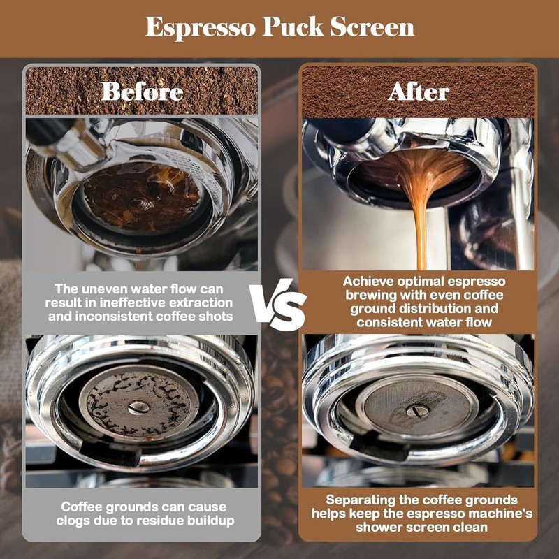 Coffee Needle Distributor 304 Stainless Steel Puck Screen Coffee Powder