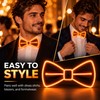 LED Light Up Suspenders with Bow Tie – Party Costume