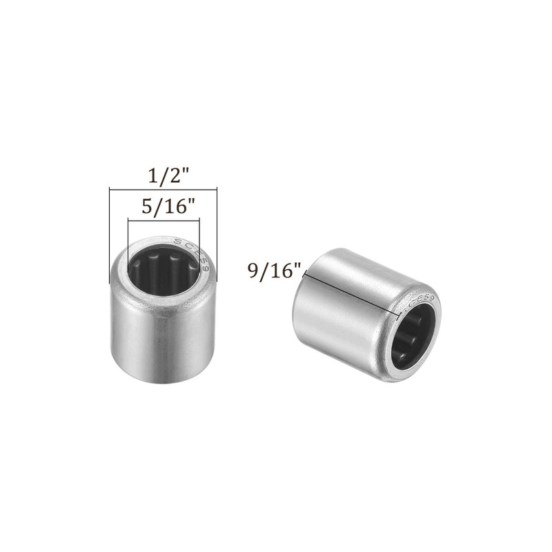 Kozelo 5pcs SCE59 Needle Roller Bearings - [5/16" x 1/2"