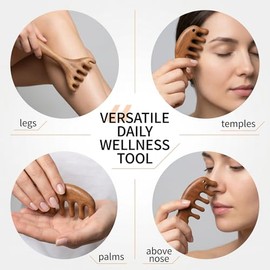 3 Package Wooden Scalp Massager,Suitable For Scalp,Eyes,Face,Neck,Shoulders;Foot Massage Tools,Scalp Massager Hair Growth,Scalp Massager For Hair Grow