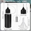 HARSKIYER 10ml Precision Tip Applicator Bottle, 10 Pcs Black Fine
