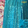LQIAO Sequin Backdrop 4x10ft Teal Blue Curtain Panels Sequin Fabric