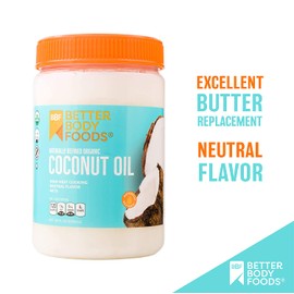 BetterBody Foods Organic Refined Coconut Oil 28oz