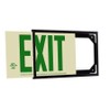 LFI Lights | Photoluminescent Exit Sign with Green Letters |