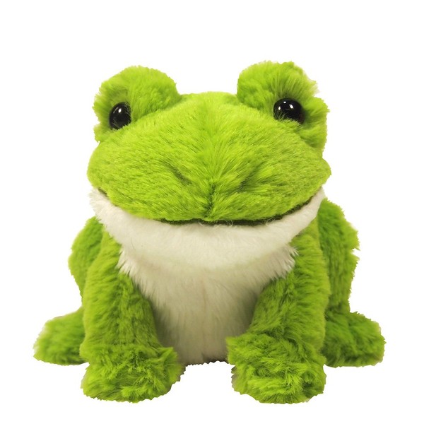 Fluffies Plush Frog, Size S, Height 4.7 Inches (12 cm)