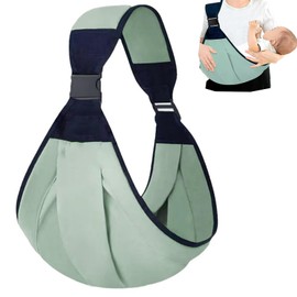 Baby Sling Breathable, Portable Baby Carrier Newborn Sling, Anti-Slip Toddler Sling Soft Adjustable Baby Wrap Carrier with Adjustable Thick Shoulder Straps Quick Dry Baby Strap for 0-36 Months Baby