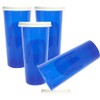 Tupperware Tumblers Straight Sided Tall Stacking Set 4 Royal Blue