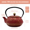 SECHUDO Cast Iron Teapot Tea Kettle with Stainless Steel Infuser