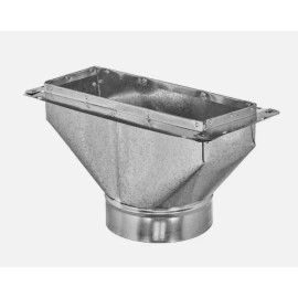 Universal 24 In. X 6 In. X 10 In. 26 GA Universal Register Box With Flange
