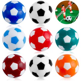 Tczecoo Pack of 8 Table Football Football Balls, 32 mm Table Football, Mini Table Football Balls, Professional Table Football Balls, Table Football Replacement Balls Made of ABS for Adults and Children (Colourful)