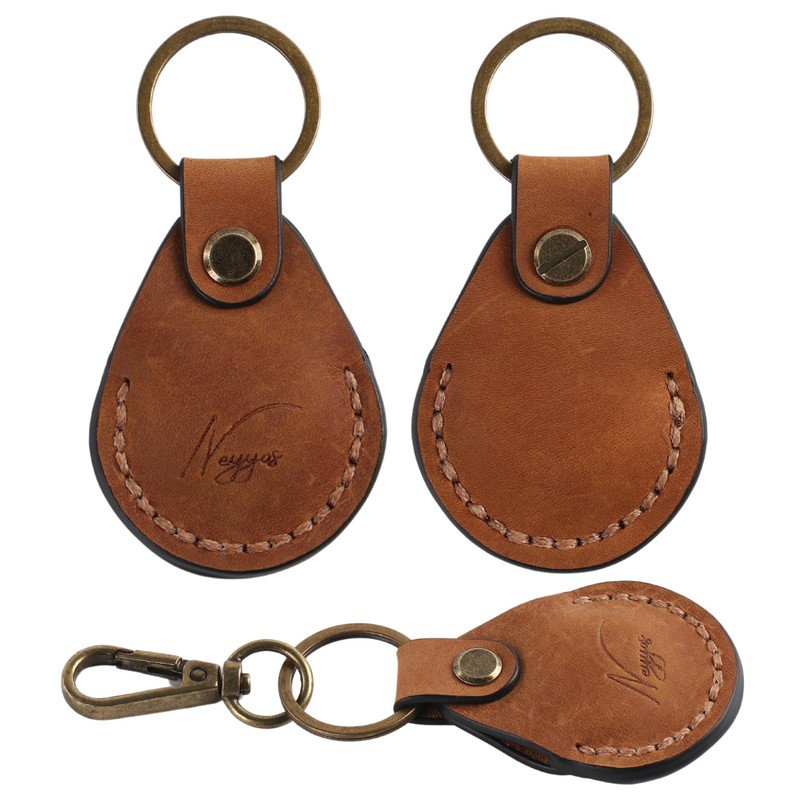 NEYYOS® Airtag Pendant Genuine Leather, Air Tag Tracker, Portable Case