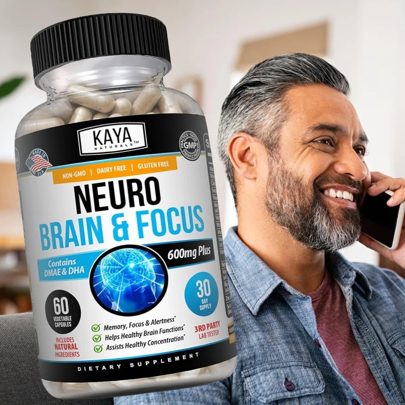 Kaya Naturals - Neuro Brain para memoria y concentración -