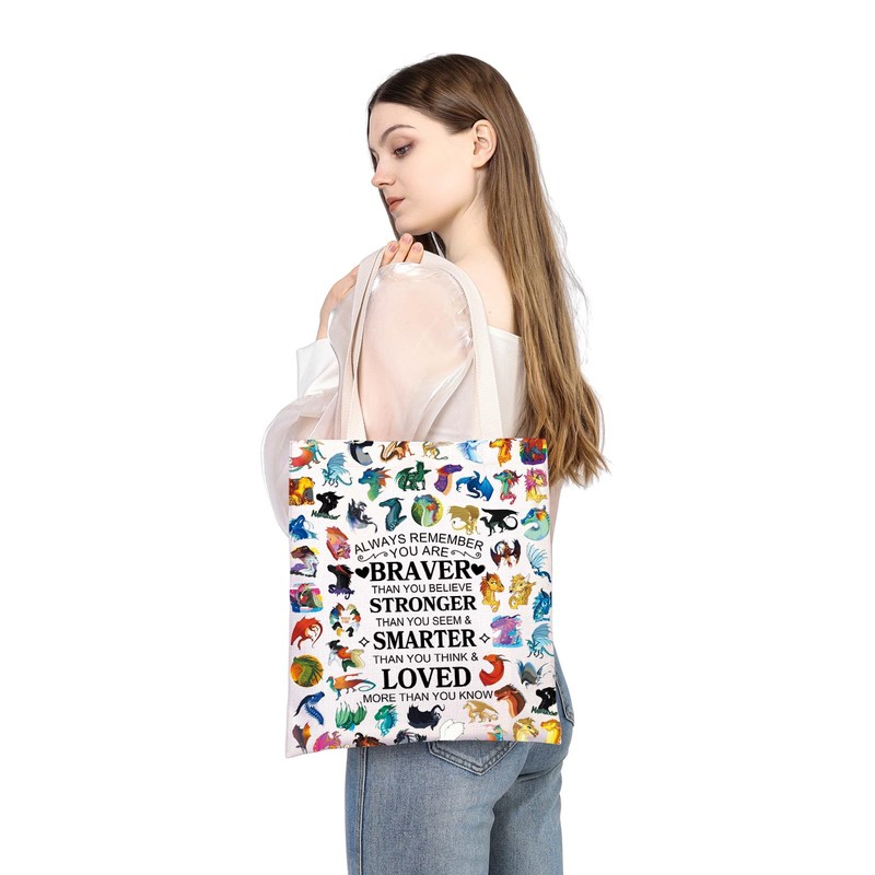 MYSOMY Wings Fire Darkstalker Tote Bag Wings Fire Novel Inspired