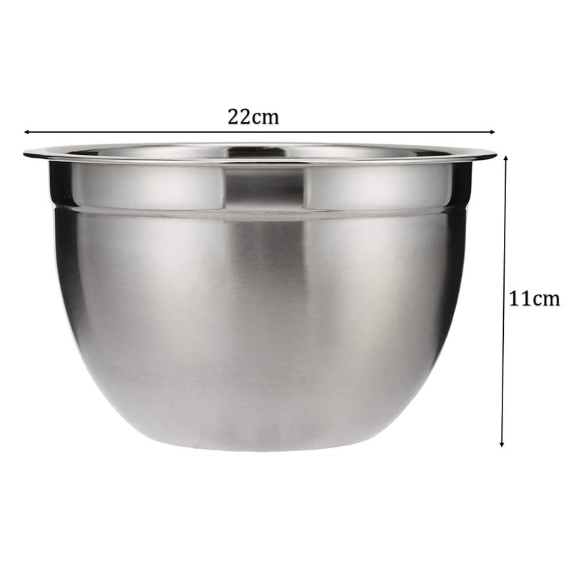 U HOME Deep Professional Quality Stainless Steel Mixing Bowl for