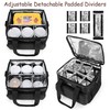 Trunab Reusable 6 Cups Drink Carrier for Delivery with Adjustable