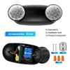 Spectsun Lighting 1 Pack Led Black Emergency Light with Battery