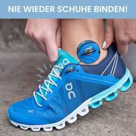 Leazy Round Elastic Laces For Hooking On, Rubber Shoelaces Without Tying, Perfect Fit And Stable Support For Sports And Leisure - White -