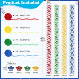 NNG 36 Set Graduation Candy Lei Making Kit,Class of 2025 Graduation Hawaiian Candy Lei Bags,Candies Lei Tubing Kit Gift Ribbon Present for Graduation Party Supplies