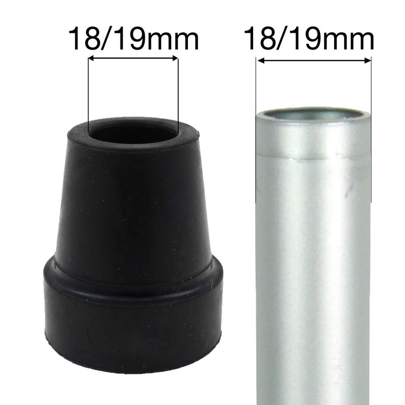 Qty: 10x 19mm (3/4") Rubber Ferrules, Tips or Feet for