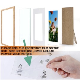 8X10 Picture Frame 1 Pack, Solid Wood Black Picture Frames, Display Pictures 5x7 with Mat or 8x10 Without Mat, Multi Photo Frames Collage for Wall or Tabletop Display, Poster Frames, Great Gift