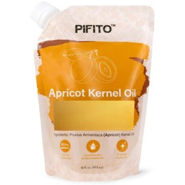 Pifito Apricot Kernel Oil (16 oz) for Soap Making │ Premium 100% Pure and Natural Carrier Oil for Essential Oils, Skin Care, Hair and Body Oil, Moisturizing Massage Oil