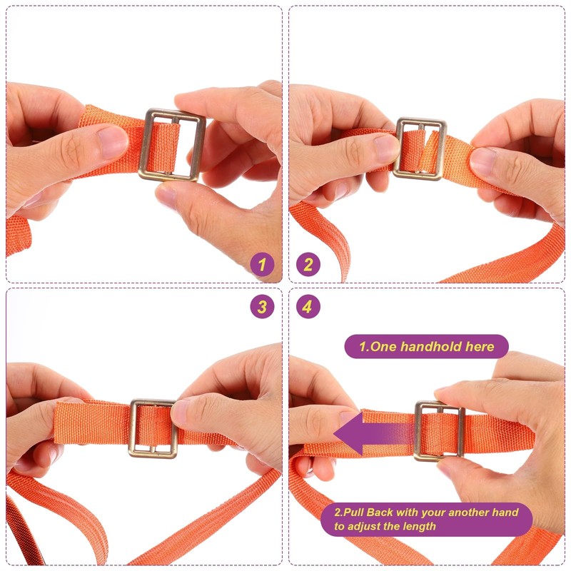 sourcing map 8 Pack Zinc Alloy Slide Adjustable Buckle 5/7"